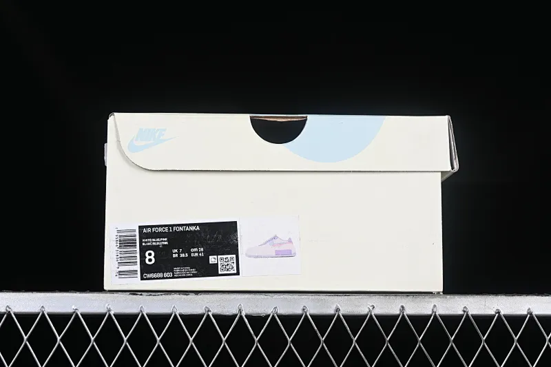 All categories Nk Air Force 1 Air Force series Nk Air Force 1 Fontanka Air Force low-top Nk Air Force 1 Fontanka new fashion style moon-colored pink Air Force 1 low-top casual sneakers CW6688-603